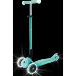 Monopattino per Bambini a 3 Ruote Verde Menta Ruote LED Regolabile
