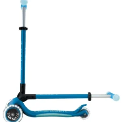 Monopattino per Bambini a 3 Ruote Blu Petrolio Ruote LED Regolabile