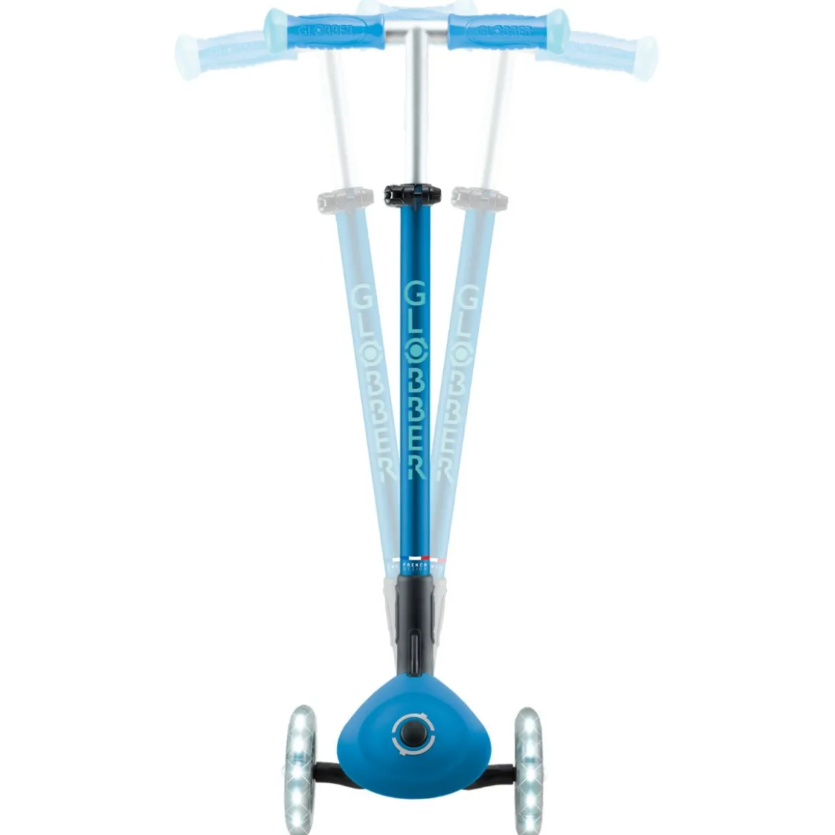 Monopattino per Bambini a 3 Ruote Blu Petrolio Ruote LED Regolabile