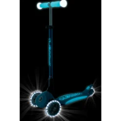 Monopattino per Bambini a 3 Ruote Blu Petrolio Ruote LED Regolabile