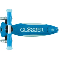 Monopattino per Bambini a 3 Ruote Blu Petrolio Ruote LED Regolabile