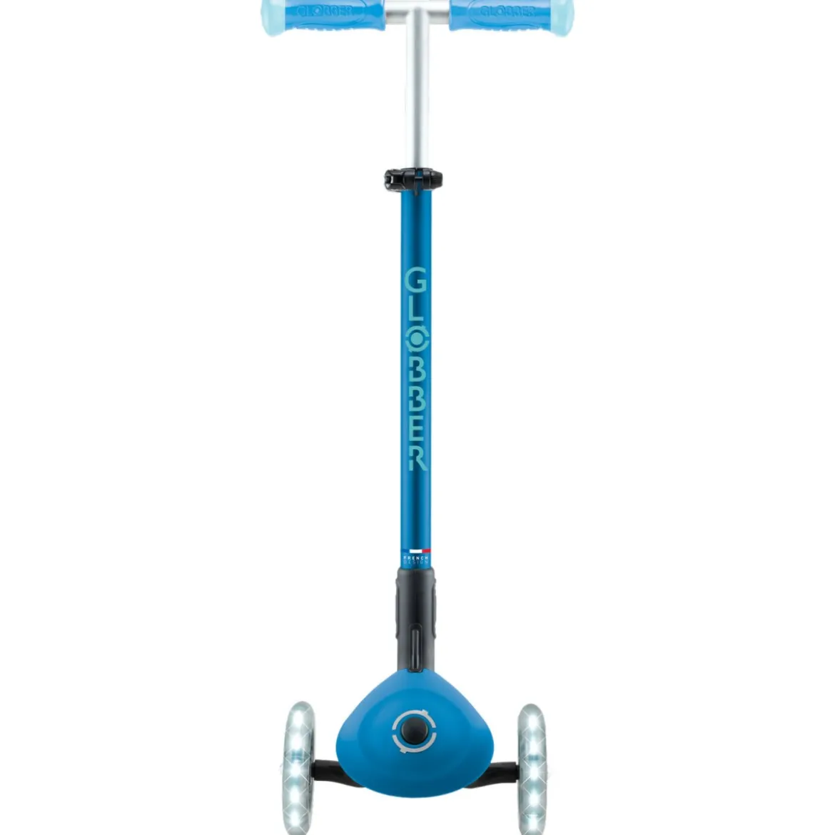 Monopattino per Bambini a 3 Ruote Blu Petrolio Ruote LED Regolabile