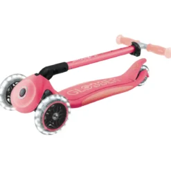 Monopattino per Bambini a 3 Ruote Rosa Pastello Ruote LED Regolabile
