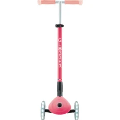 Monopattino per Bambini a 3 Ruote Rosa Pastello Ruote LED Regolabile