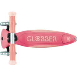 Monopattino per Bambini a 3 Ruote Rosa Pastello Ruote LED Regolabile