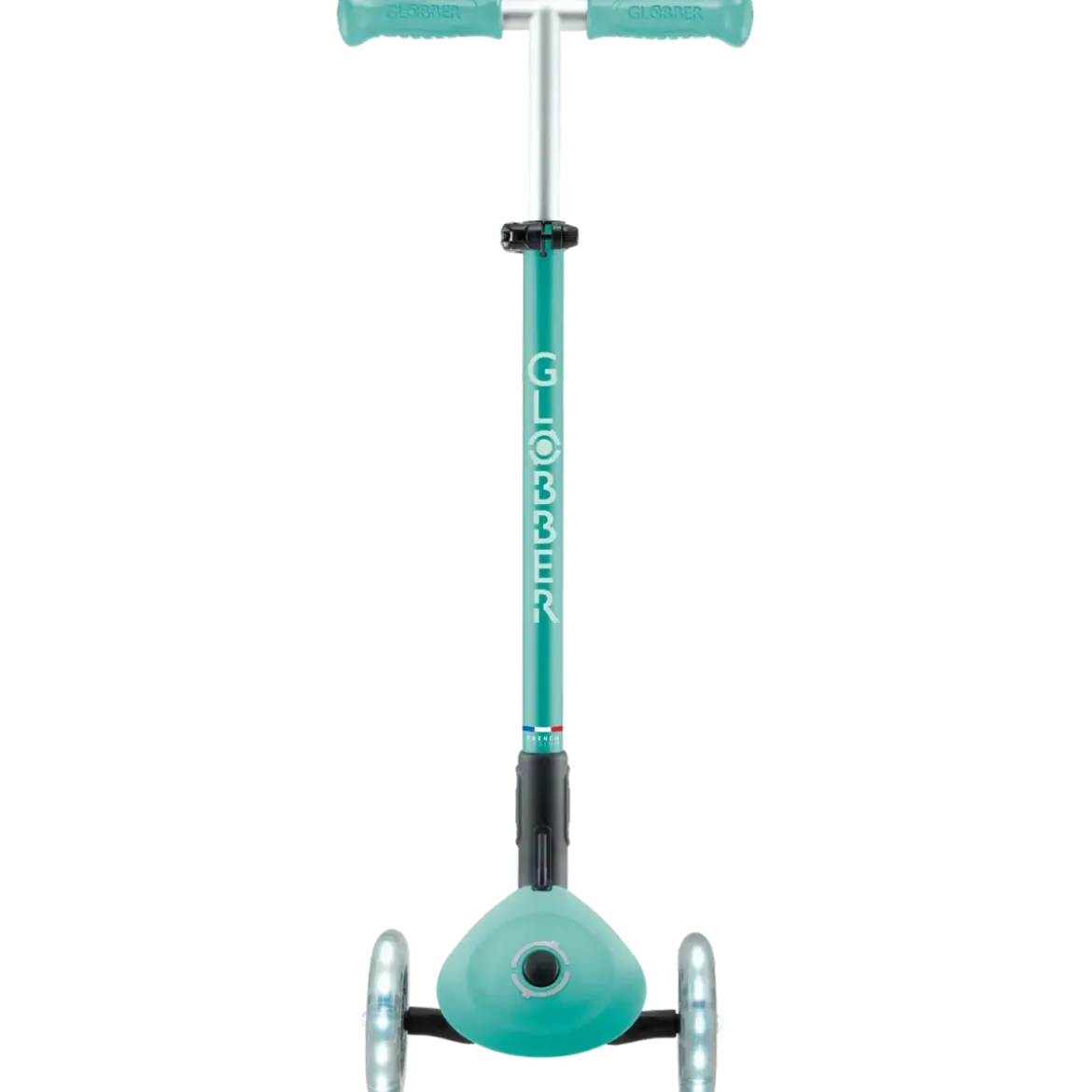 Monopattino per Bambini a 3 Ruote Verde Menta con Luci LED Regolabile