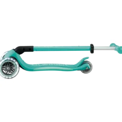 Monopattino per Bambini a 3 Ruote Verde Menta con Luci LED Regolabile