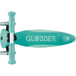 Monopattino per Bambini a 3 Ruote Verde Menta con Luci LED Regolabile