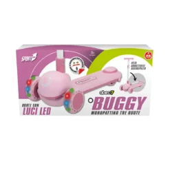 Monopattino per Bambini a 3 Ruote Luminose Manubrio Ergonomico Rosa
