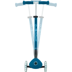 Monopattino per Bambini a 3 Ruote Blu Petrolio con Luci LED Regolabile