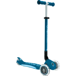 Monopattino per Bambini a 3 Ruote Blu Petrolio con Luci LED Regolabile