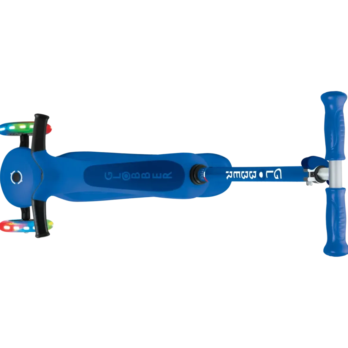 Monopattino per Bambini 3 in 1 Blu Navy Regolabile 50 kg Ruote LED