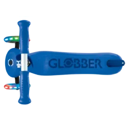 Monopattino per Bambini 3 in 1 Blu Navy Regolabile 50 kg Ruote LED