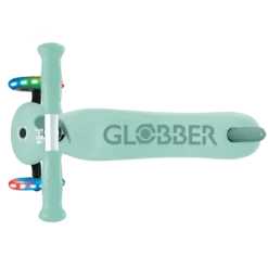 Monopattino per Bambini 3 in 1 Verde Menta Regolabile 50 kg Ruote LED