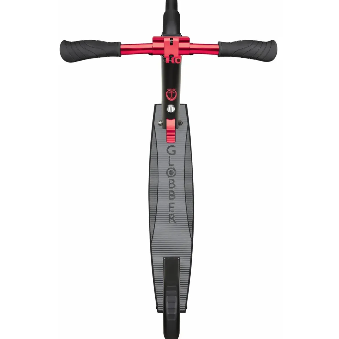 Monopattino per Bambini 8+ Nero Rosso con Ruote Grandi Fino a 100 kg