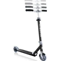 Monopattino per Bambini 6+ Nero Leggero Regolabile 100kg in Alluminio