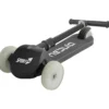 Monopattino per Bambini Pieghevole 3 Ruote Luminose LED Nero 50kg