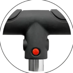 Monopattino per Bambini Pieghevole 3 Ruote Luminose LED Nero 50kg