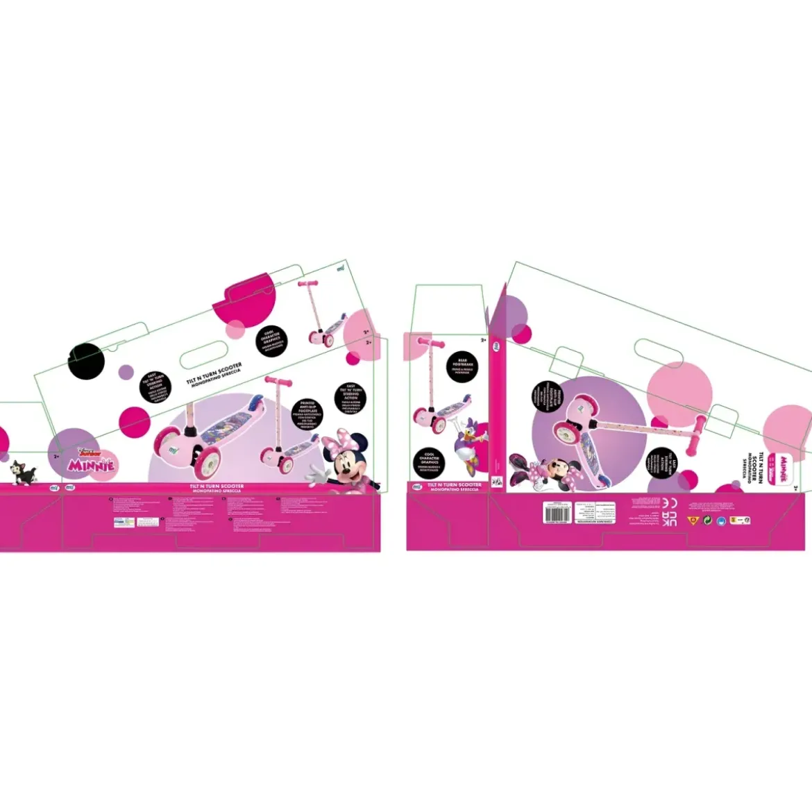 Monopattino per Bambini 3 Ruote Minnie Disney Manubrio Regolabile