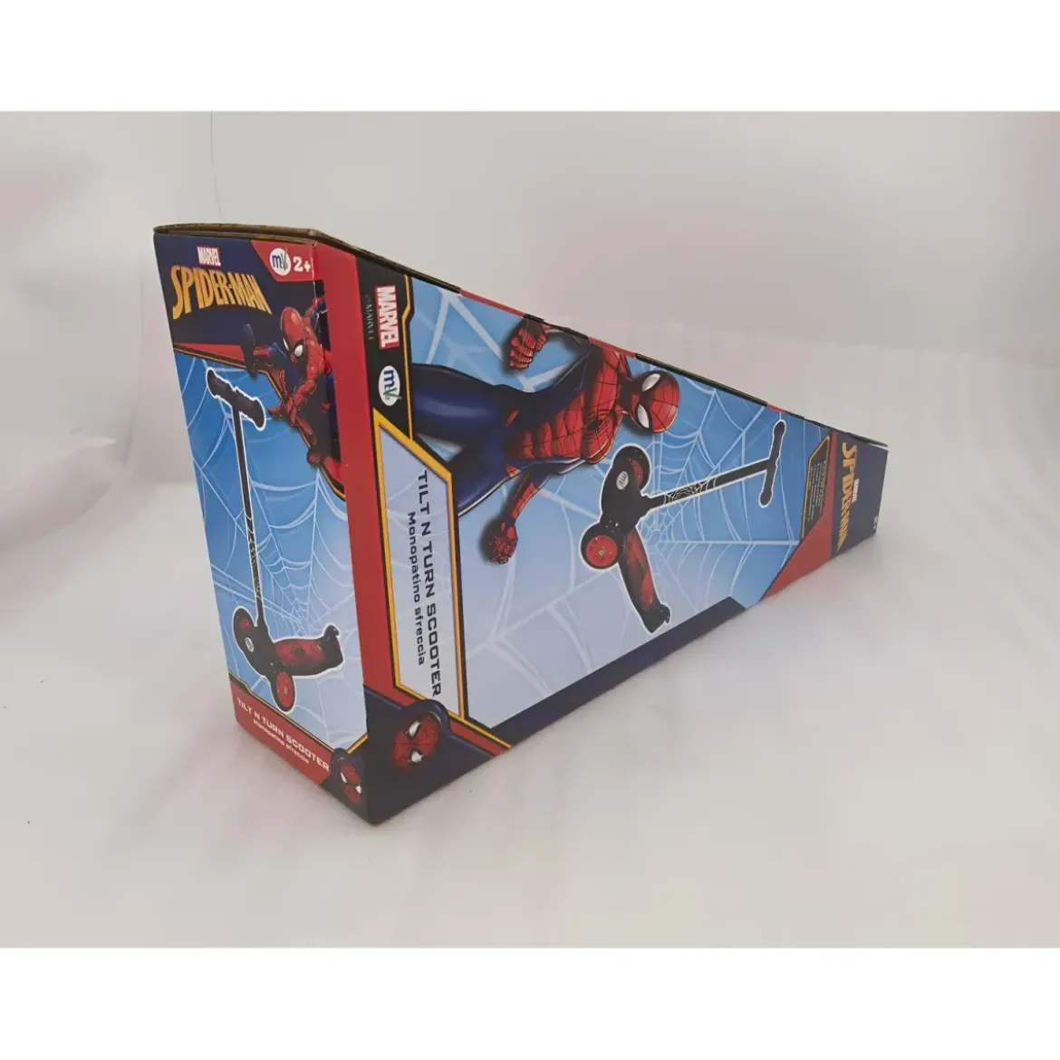 Monopattino per Bambini 3 Ruote Spiderman Marvel Manubrio Regolabile