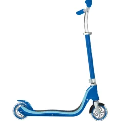 Monopattino per Bimbi 2 Ruote Blu Navy Manubrio Regolabile Ruote LED
