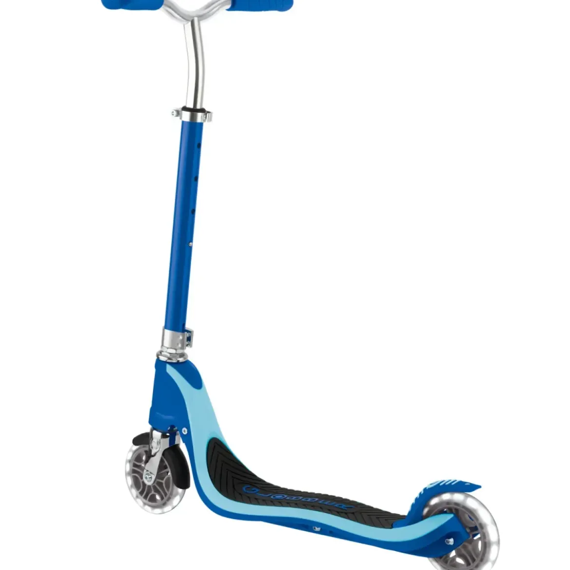 Monopattino per Bimbi 2 Ruote Blu Navy Manubrio Regolabile Ruote LED