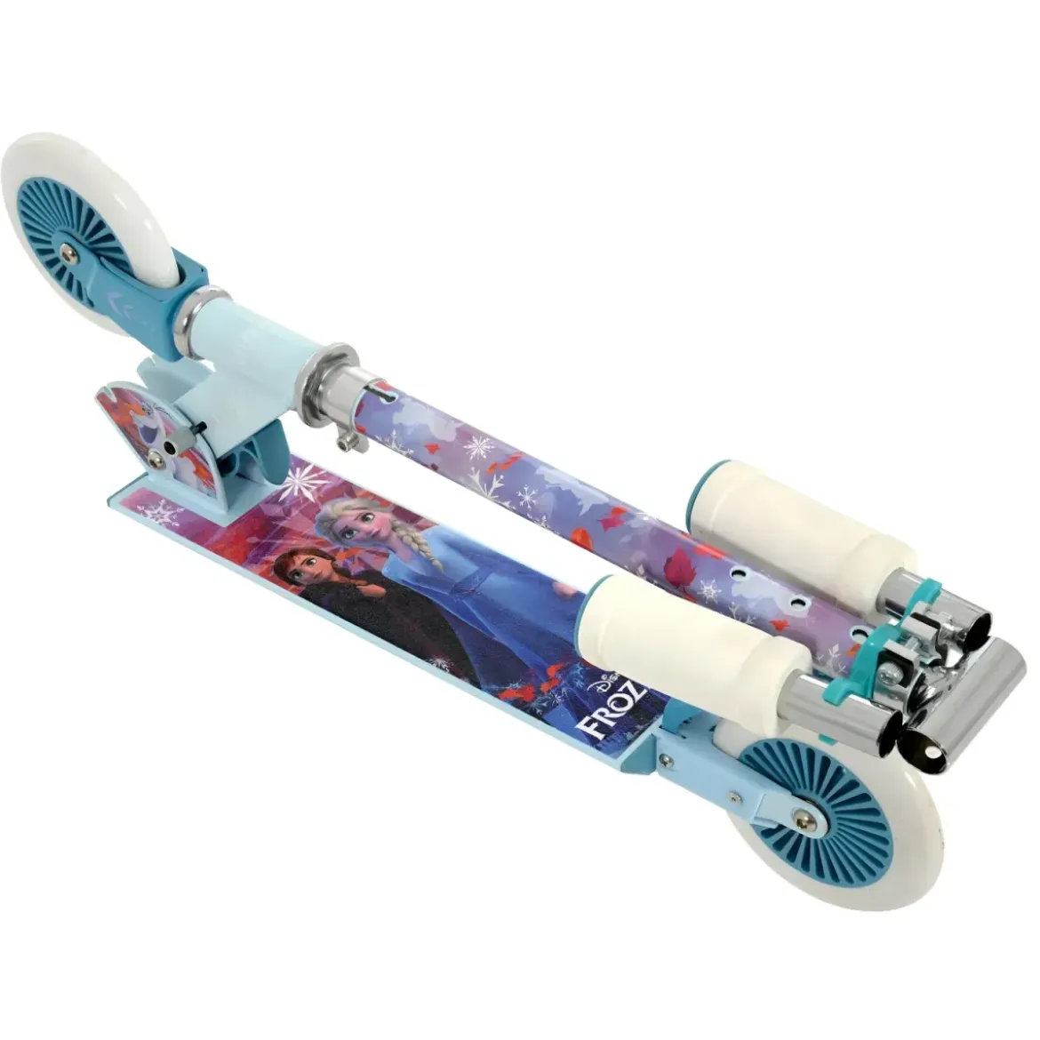 Monopattino Pieghevole Bambini Frozen 2 Ruote Manubrio Regolabile