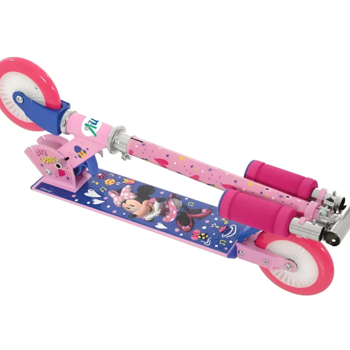Monopattino Pieghevole Bambini Minnie 2 Ruote Manubrio Regolabile