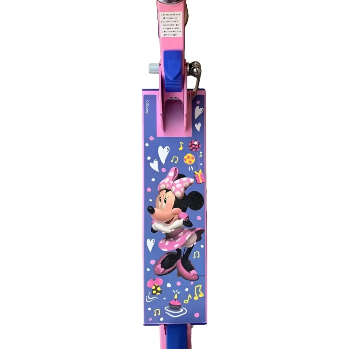 Monopattino Pieghevole Bambini Minnie 2 Ruote Manubrio Regolabile