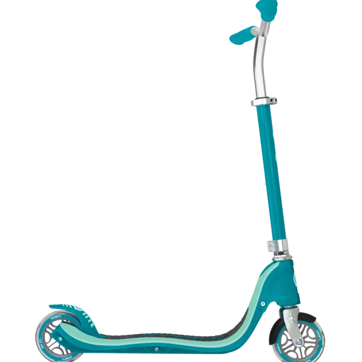Monopattino Regolabile Bambini 6+ a 2 Ruote 100 kg Verde Acqua Robusto
