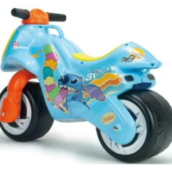 Moto Cavalcabile per Bambini Stitch Disney Celeste Giallo Ergonomico
