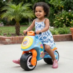 Moto Cavalcabile per Bambini Stitch Disney Celeste Giallo Ergonomico
