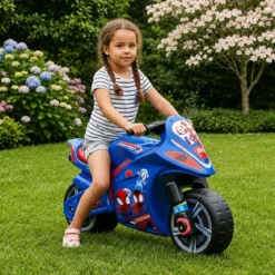 Moto Cavalcabile per Bambini Blu Spidey Marvel Equilibrio Max 50kg