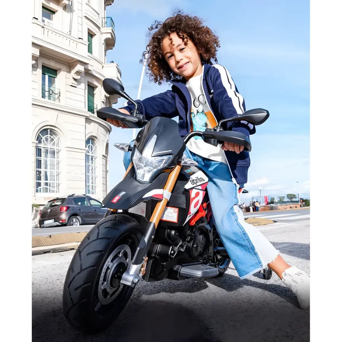 Moto Elettrica a Batteria Aprilia Dorsoduro da Bambino