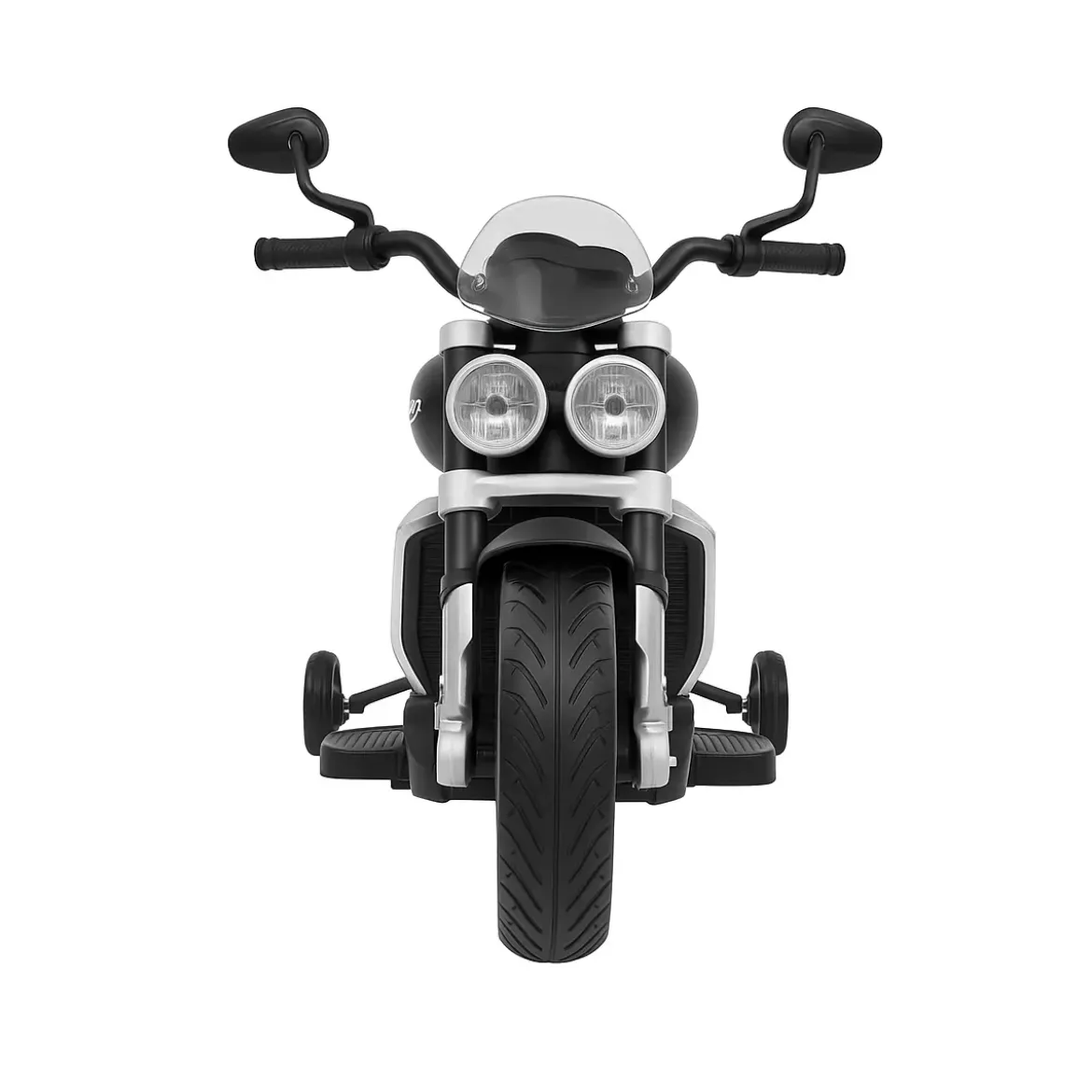 Moto Elettrica Bambini Triumph Nera 105x49x57,5 cm 12V Luci e Musica