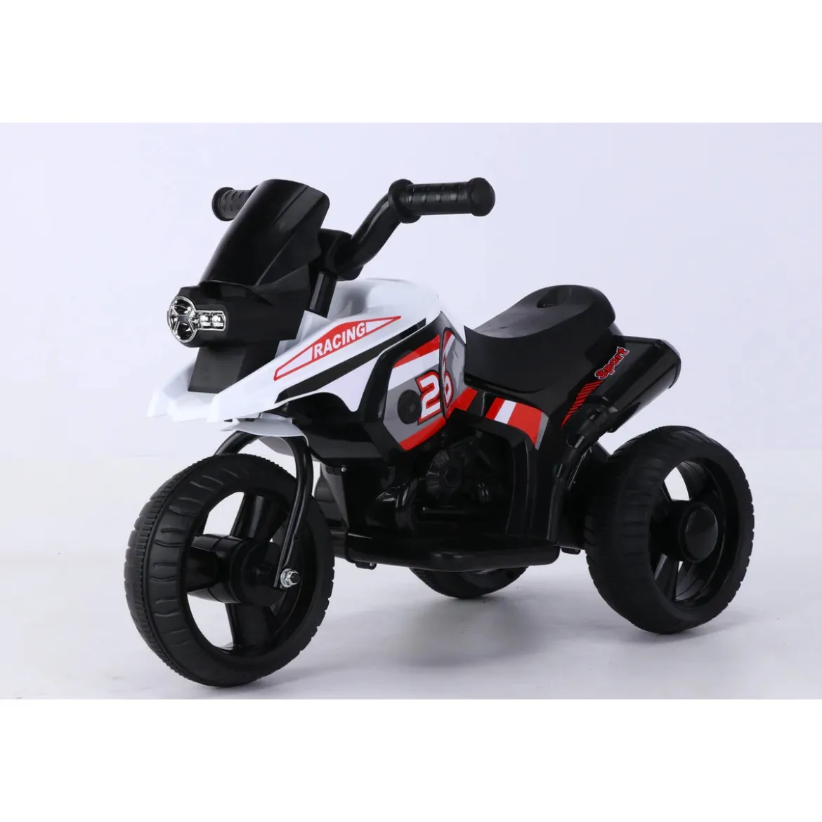 Moto Elettrica da Bambino a Pedale Colore Bianco 6V
