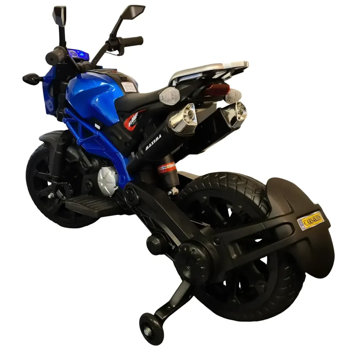 Moto Elettrica per Bambini a Batteria Moto Cross 12V Blu Metallizzato