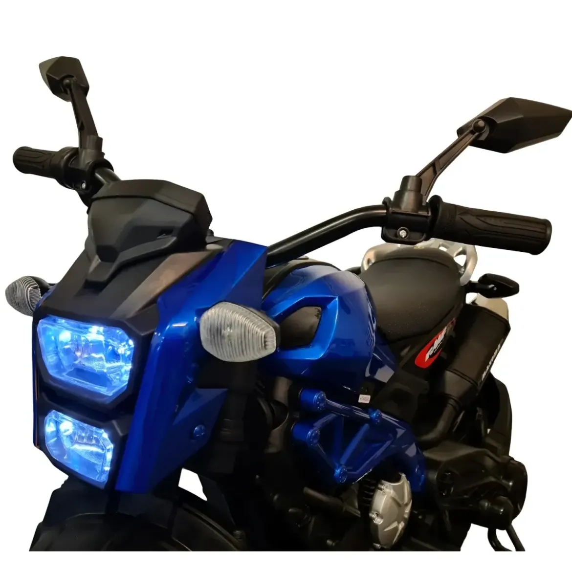 Moto Elettrica per Bambini a Batteria Moto Cross 12V Blu Metallizzato