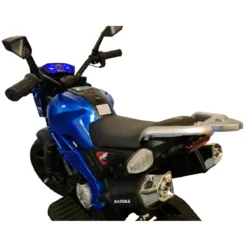 Moto Elettrica per Bambini a Batteria Moto Cross 12V Blu Metallizzato