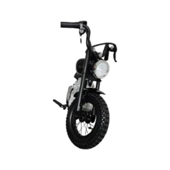 Moto Elettrica per Bambini Chopper Nero 24V 200W Sedile in Pelle