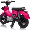 Moto Elettrica per Bambini Honda Cross Cub 110 12V Rosa Ruote Laterali