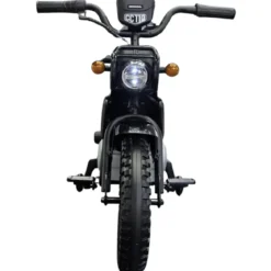 Moto Elettrica per Bambini Honda Cross Cub 110 12V Nero Ruote Laterali
