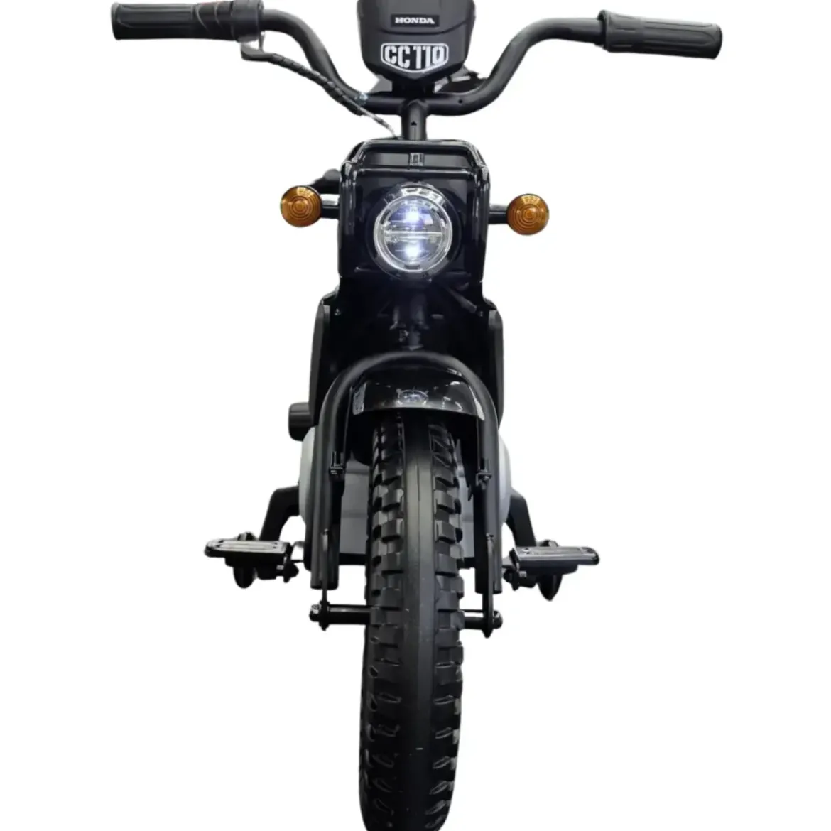 Moto Elettrica per Bambini Honda Cross Cub 110 12V Nero Ruote Laterali