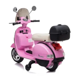 Moto Elettrica per Bambini Piaggio Vespa PX 150 Rosa a Batteria 12 V