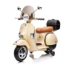 Moto Elettrica per Bambini Piaggio Vespa PX 150 Crema Batteria 12 V