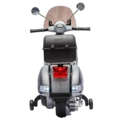 Moto Elettrica per Bambini Piaggio Vespa PX 150 Grigio Batteria 12 V