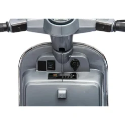 Moto Elettrica per Bambini Piaggio Vespa PX 150 Grigio Batteria 12 V