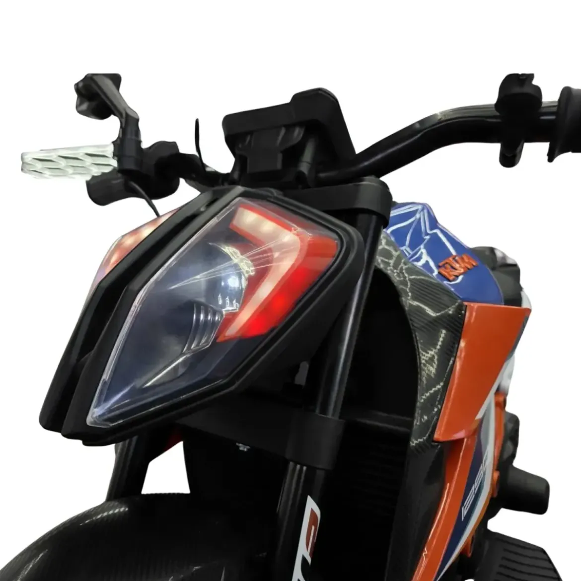 Moto Elettrica per Bambini 12V KTM 1290 Superduke 2 Motori Ruote EVA