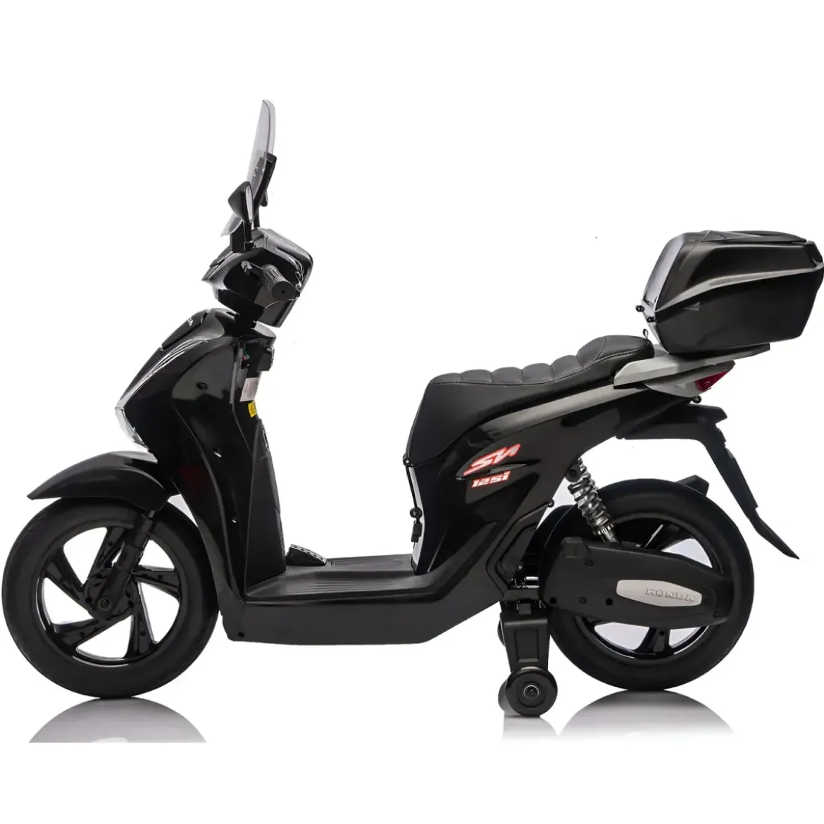 Moto Elettrica per Bambini 12V Scooter Nero Honda SH125