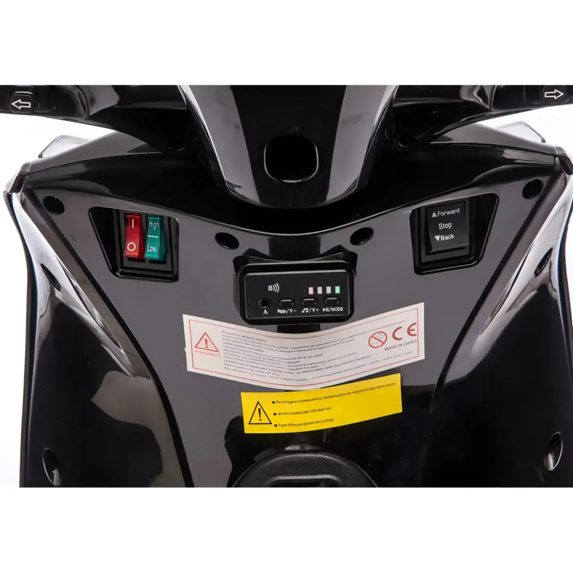 Moto Elettrica per Bambini 12V Scooter Nero Honda SH125